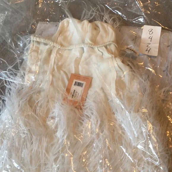 Cult Gaia Valé Ostrich Feather Halter Mini Dress - Picture 11 of 17